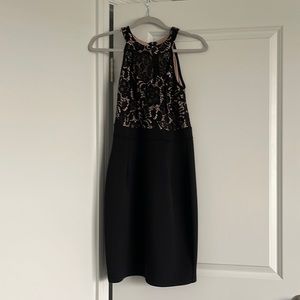 Black & Nude Cocktail Dress
